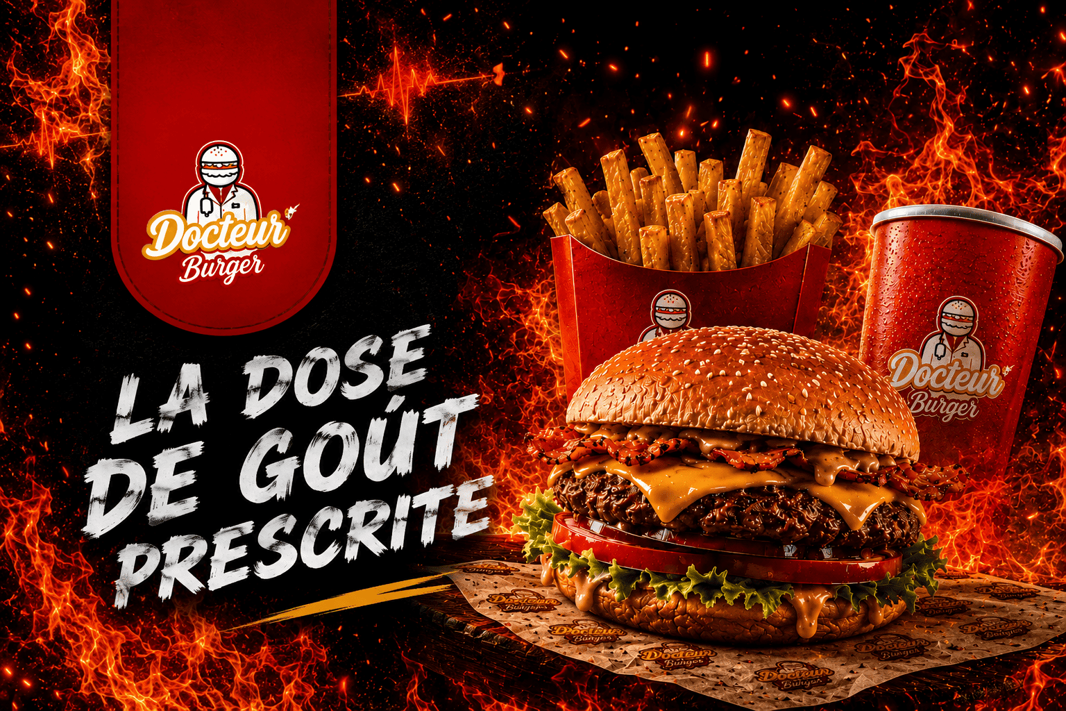 Docteur Burger — burgers, tacos, frites et desserts